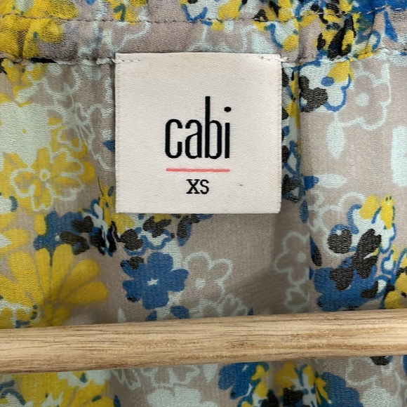 CABI Floral Sheer Sleeveless Blouse | X-Small - Picture 7 of 9